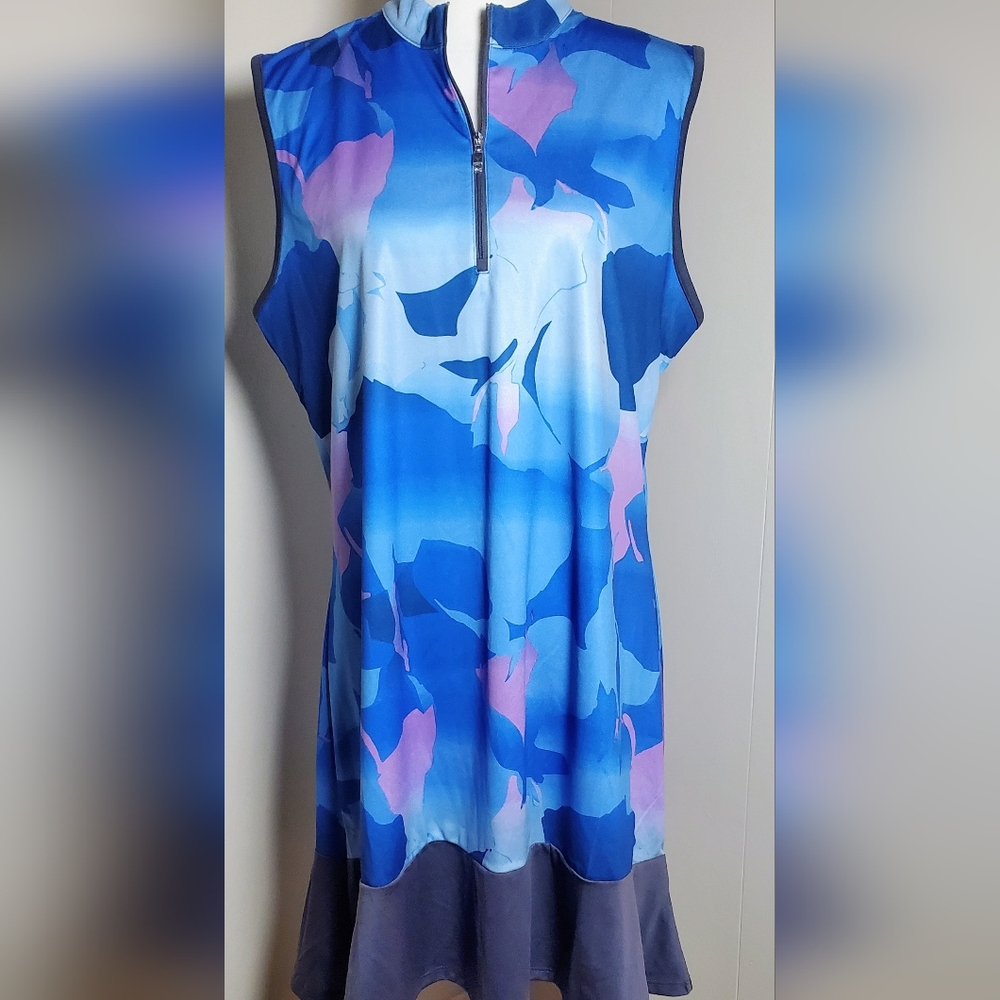 Callaway Golf XL NWT Blue Sea Star Opti Dry Athletic Dress‎ - Picture 3 of 14
